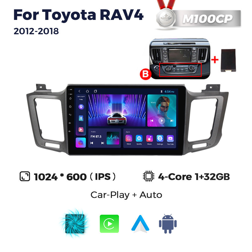 Suitable for 13-18 toyota rav4 car central control android navigation wireless carplay fang yitong 7862
