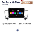 Suitable for mercedes-benz klasse w166 ml mercedes-benz m-class car large screen android navigator