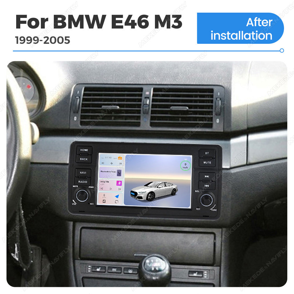 Applicable to BMW E46 M3 98-05 7-inch Android large-screen central control navigation radio button special machine