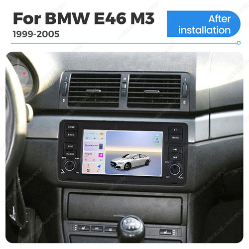 Applicable to BMW E46 M3 98-05 7-inch Android large-screen central control navigation radio button special machine