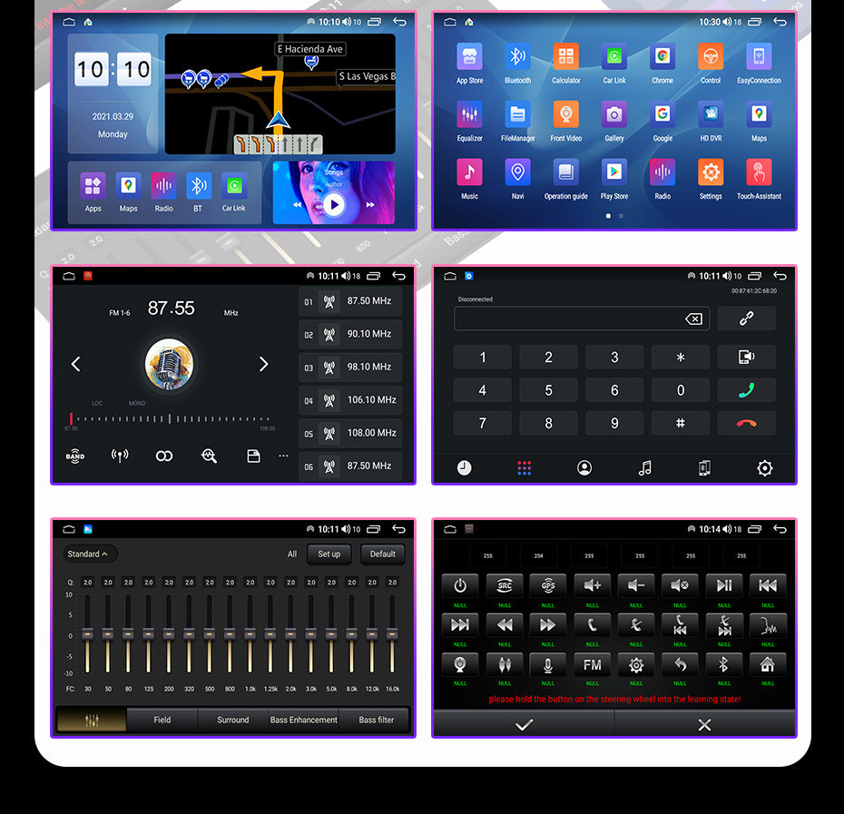 Suitable for jac refine s3 2019 model car, central control gps navigation wireless carplay