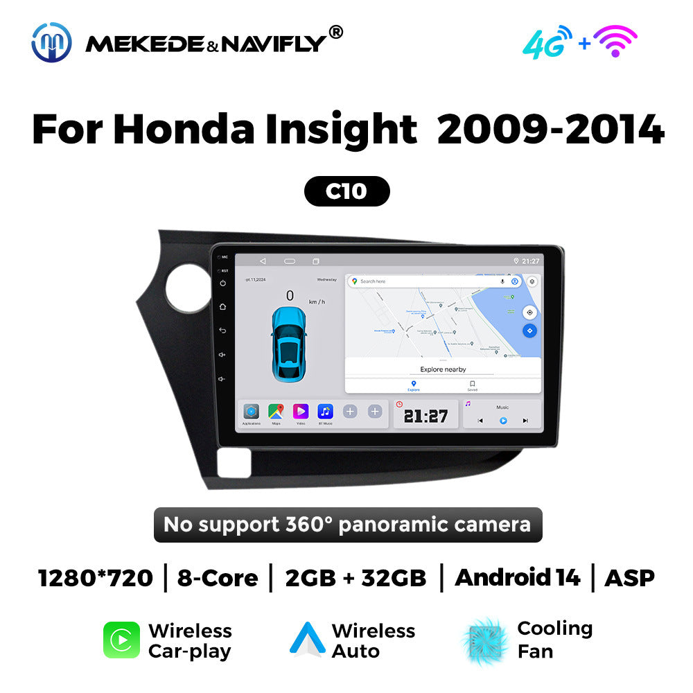 Applicable to Honda Yingshipai 09-14 Android large screen central control car navigation radio screen Bluetooth Carplay