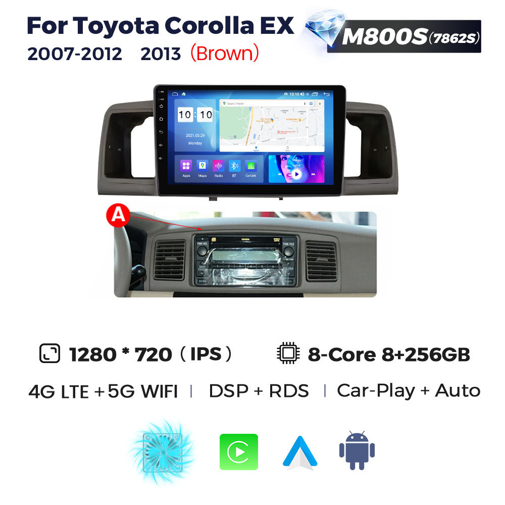 Suitable for toyota corolla ex 2007-2012 toyota corolla car android central control navigator