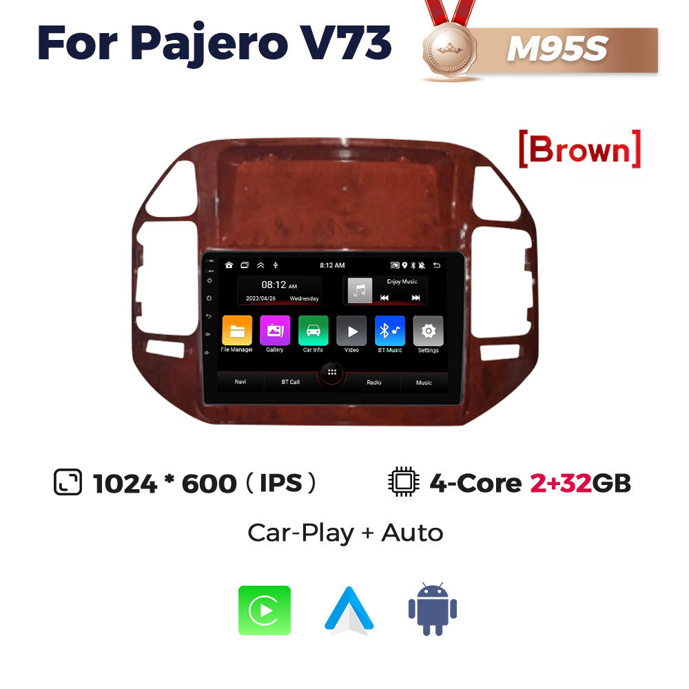 Suitable for mitsubishi pajero pajero v73 car central control large screen gps navigator wireless carplay