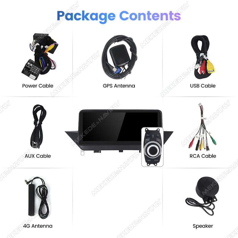 10.25-inch Android large screen central control car navigation Bluetooth CarPlay compatible with BMW X1 E84 2009-2015