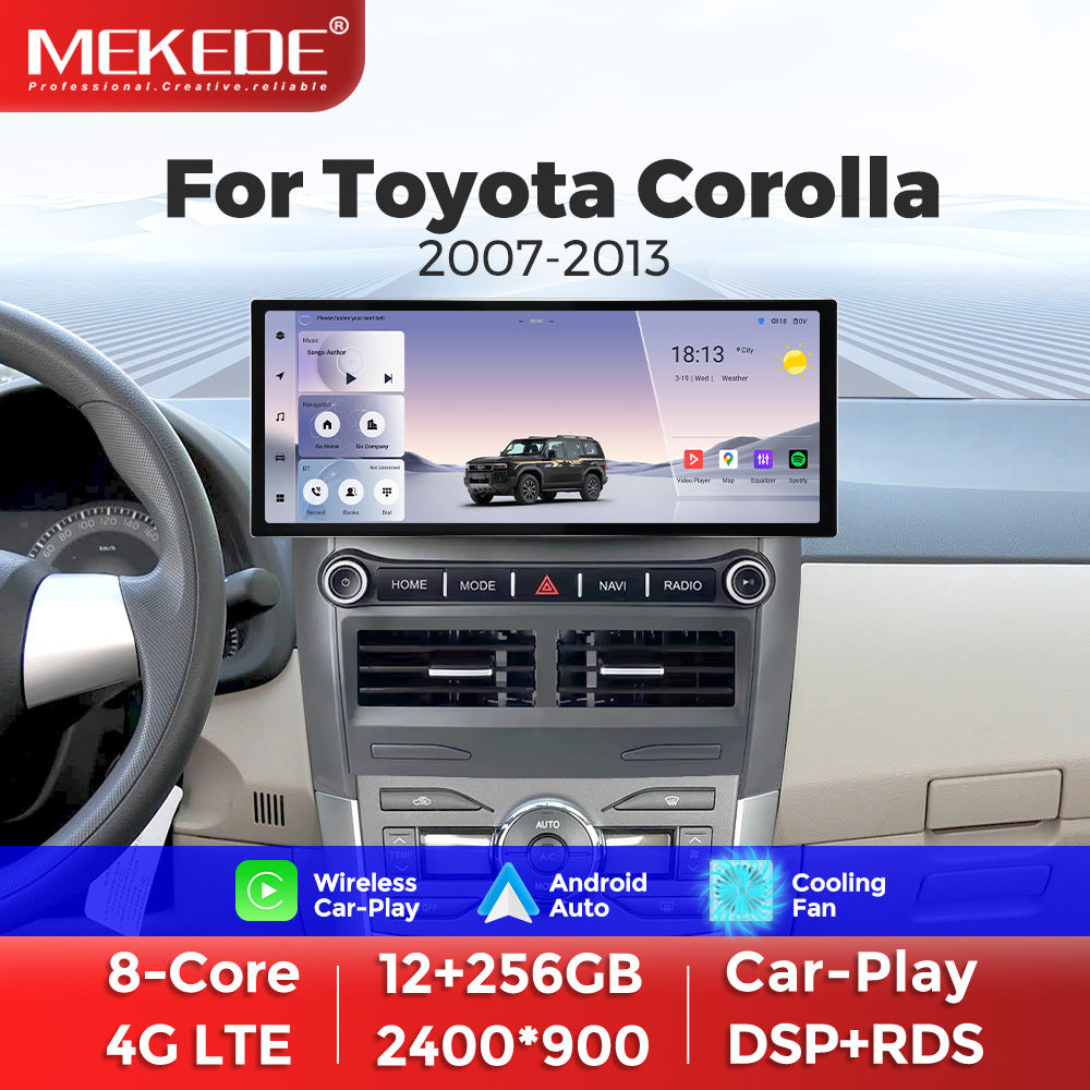 Suitable for toyota corolla 2007 - 2013 toyota corolla 12.3inch android vertical screen navigation