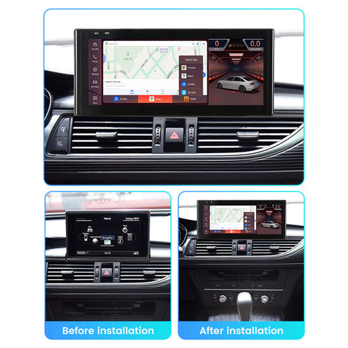 Applicable to Audi A6 A7 C7 S6 2016-2020 Android large screen central control car navigation Bluetooth Carplay