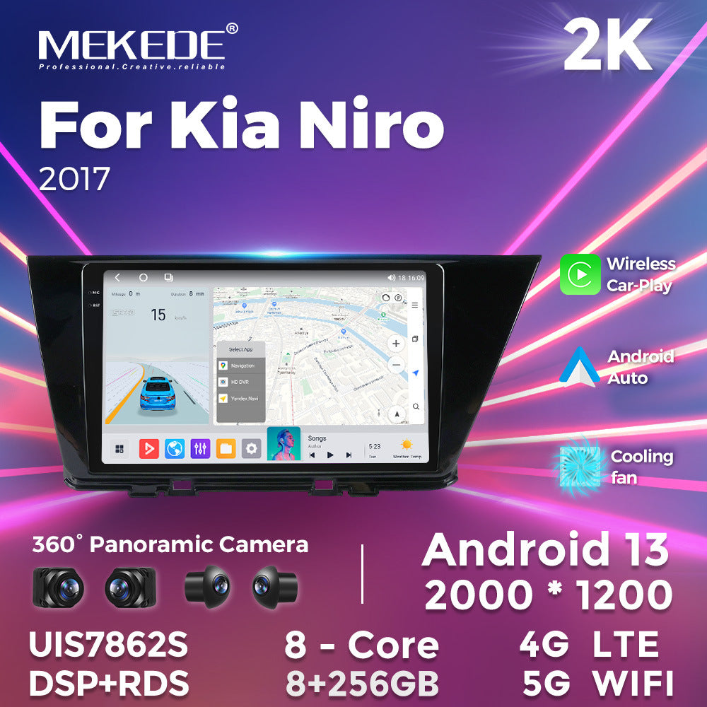 Suitable for kia niro 2017 kia jirui restoration large screen smart android car navigation carplay