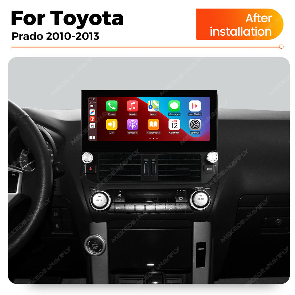 Applicable to Toyota Overbearing Prado 2010-2013 horizontal screen Android large screen central control navigation Bluetooth Carplay