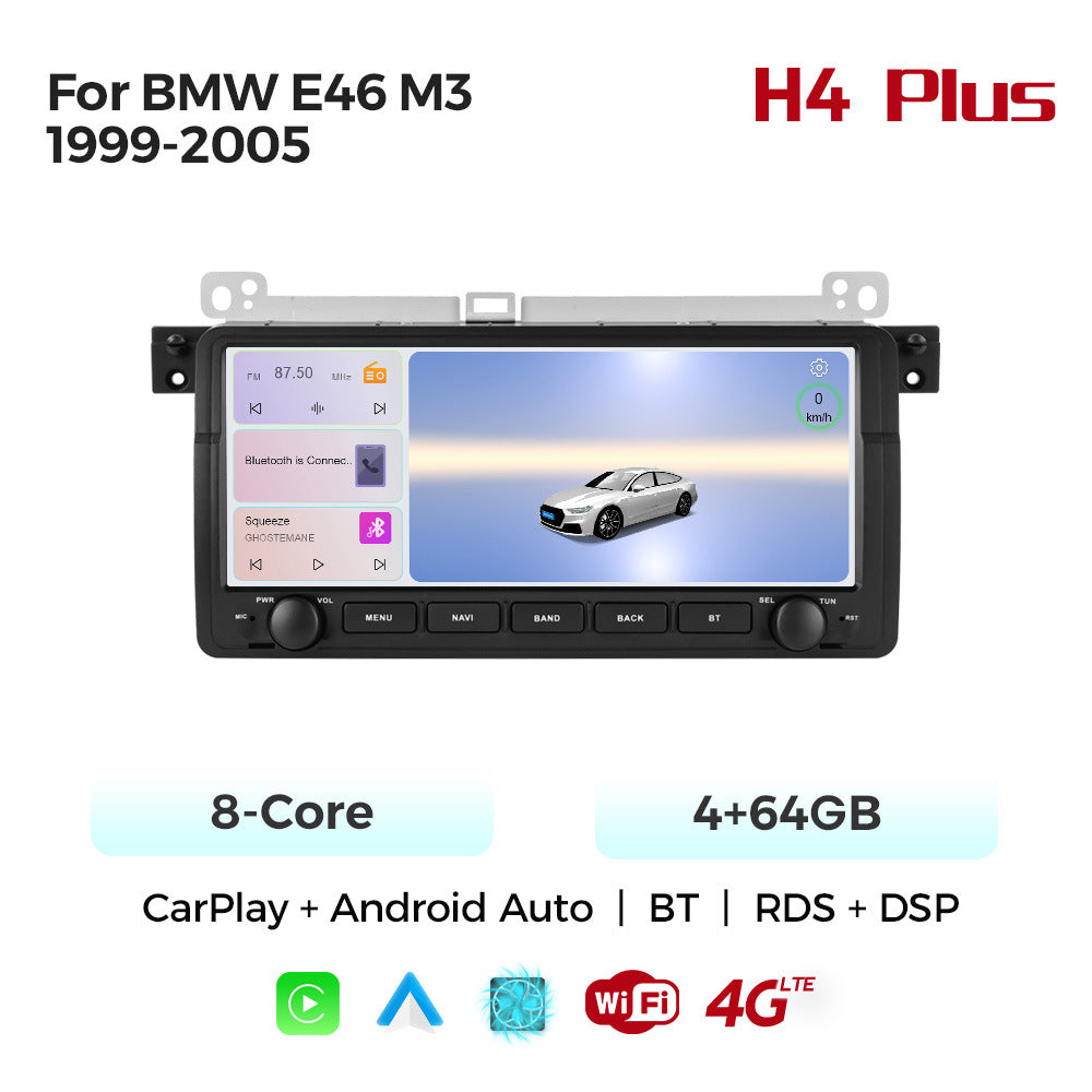 Applicable to BMW E46 M3 99-06 button Android large screen central control navigation Bluetooth radio 10.25 inches