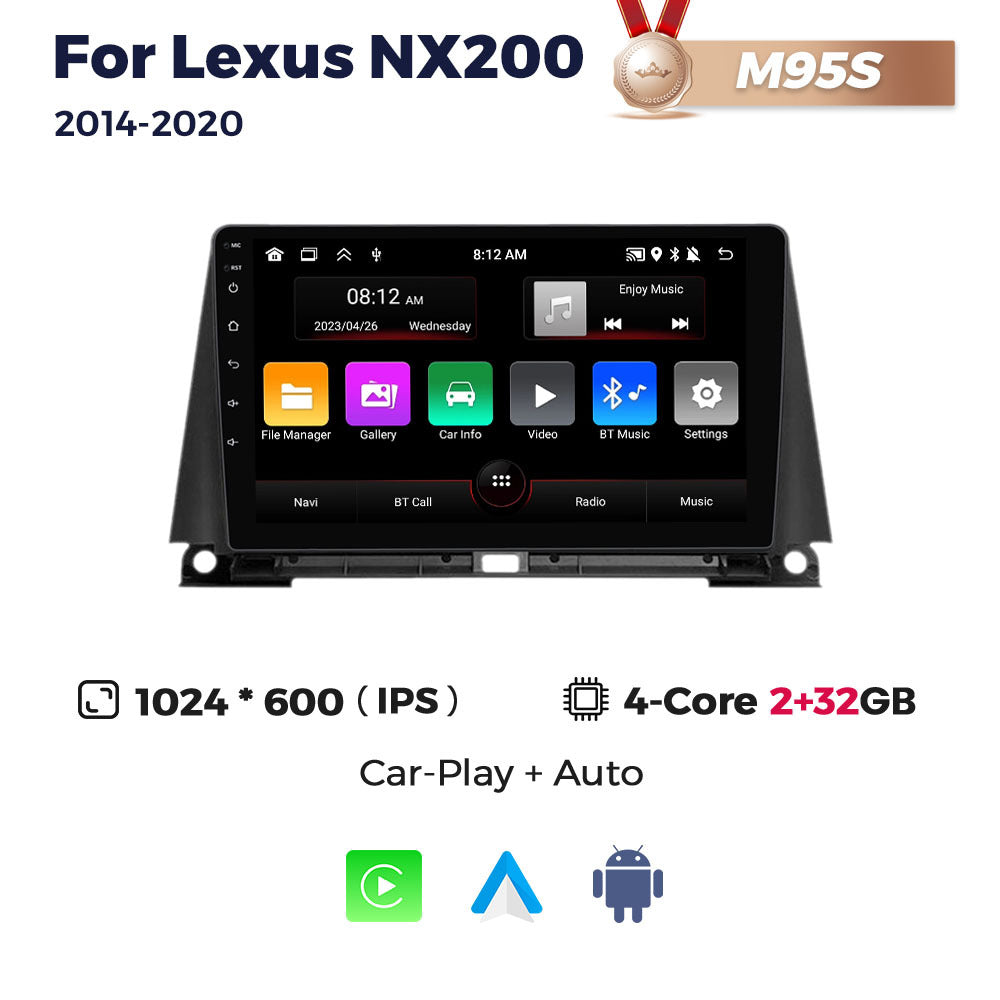 Suitable for Lexus Lexus NX200 14-20 Android Large Screen Central Navigation Radio 8 + 256