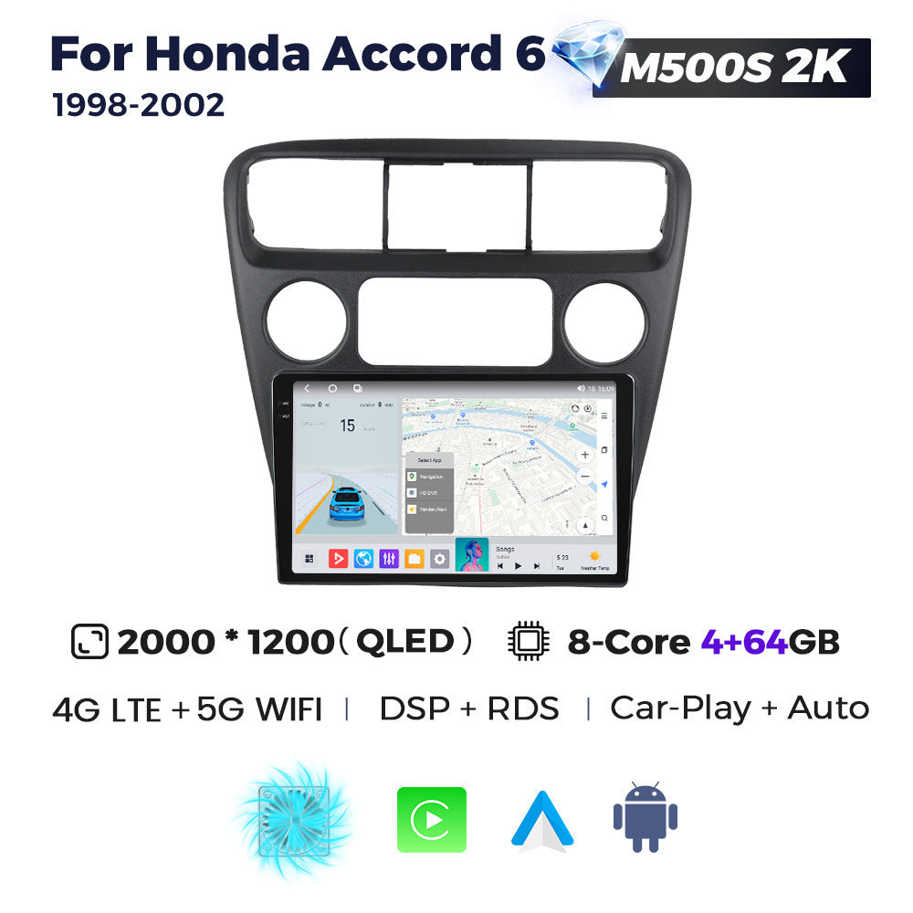 Suitable for 98-02 honda sixth generation accord accord6 android large screen car navigation wireless carplay