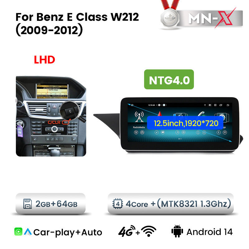 Applicable to Mercedes-Benz E-Class W212 2009-2015 Android large screen central control navigation car radio Carplay