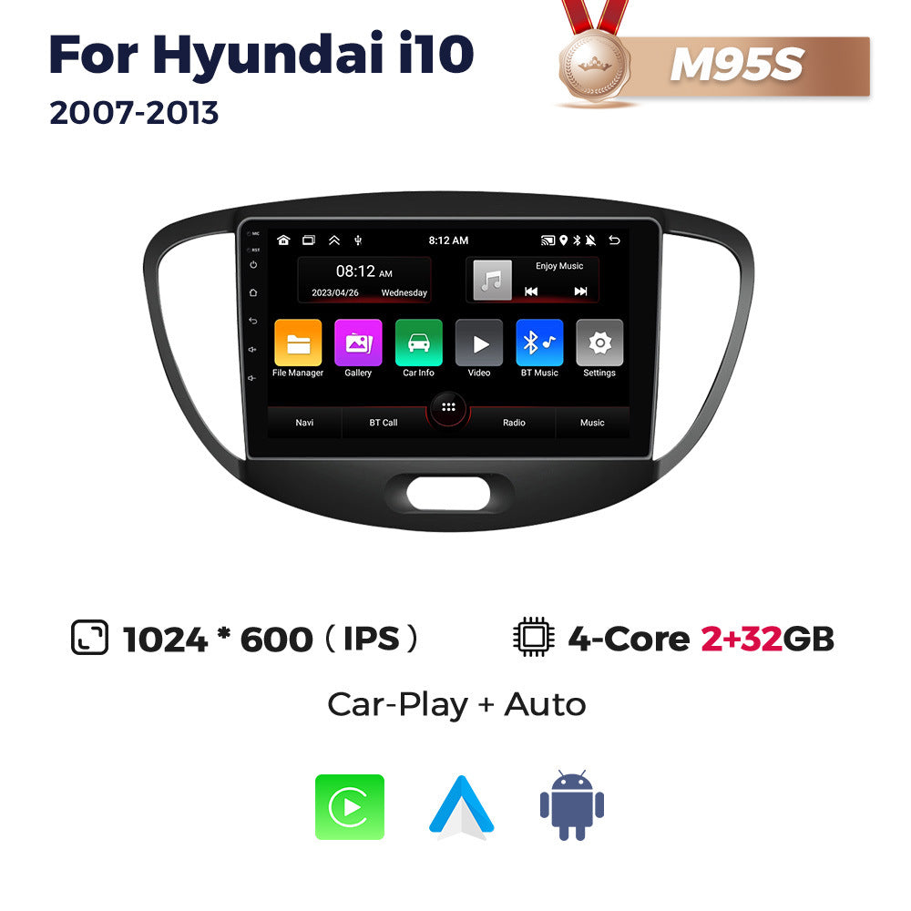 Suitable for hyundai i10 2007-2013 hyundai i10 large screen android car navigator cross-border supply