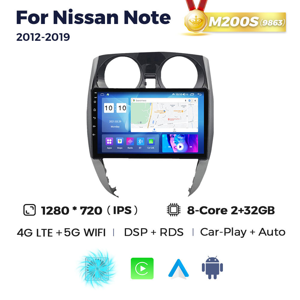 Suitable for nissan note 2012-2019 nissan sunny car android smart navigator carplay