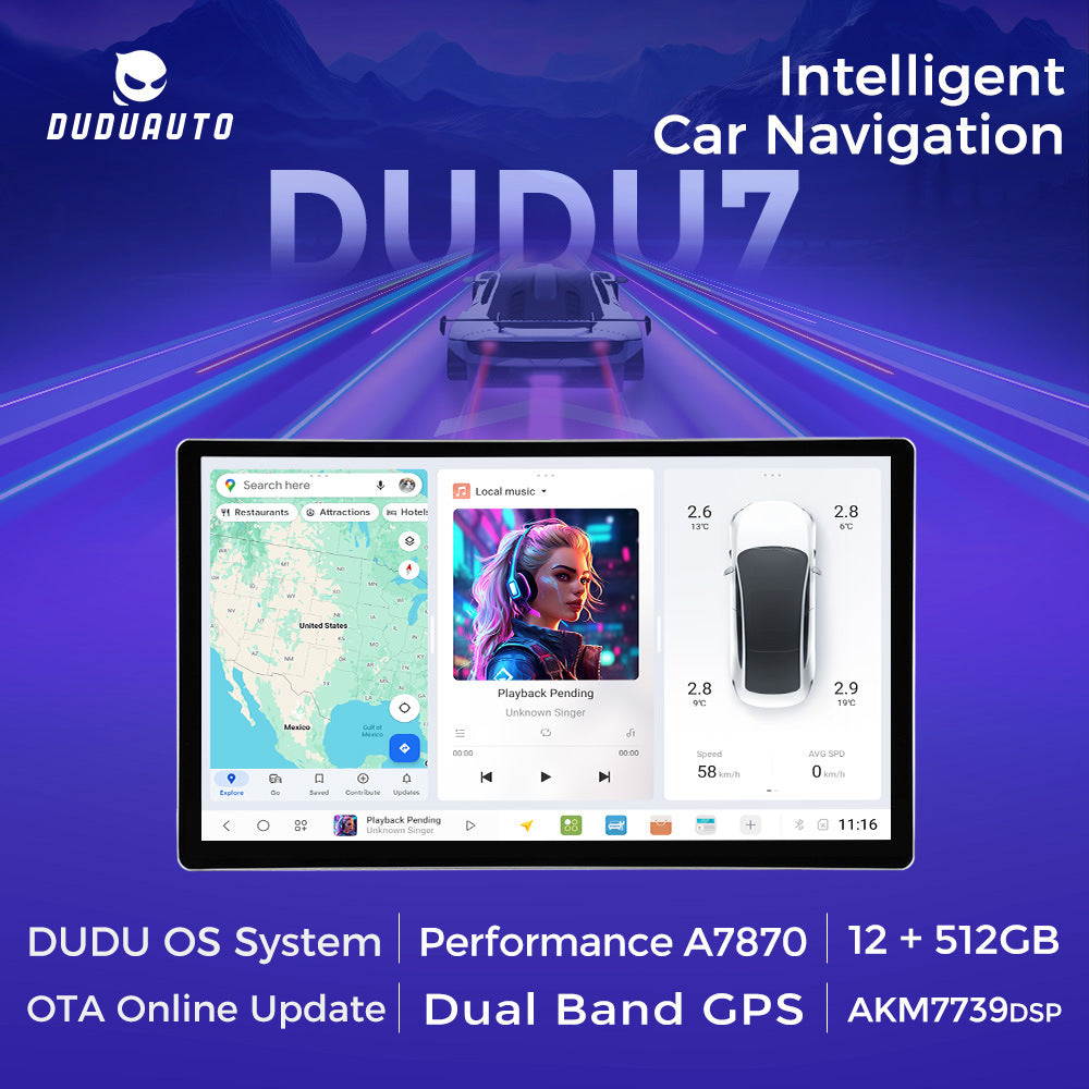 Suitable for 14.6inch duduauto series dudu7 dudu liangshan overseas version of smart android large screen navigation