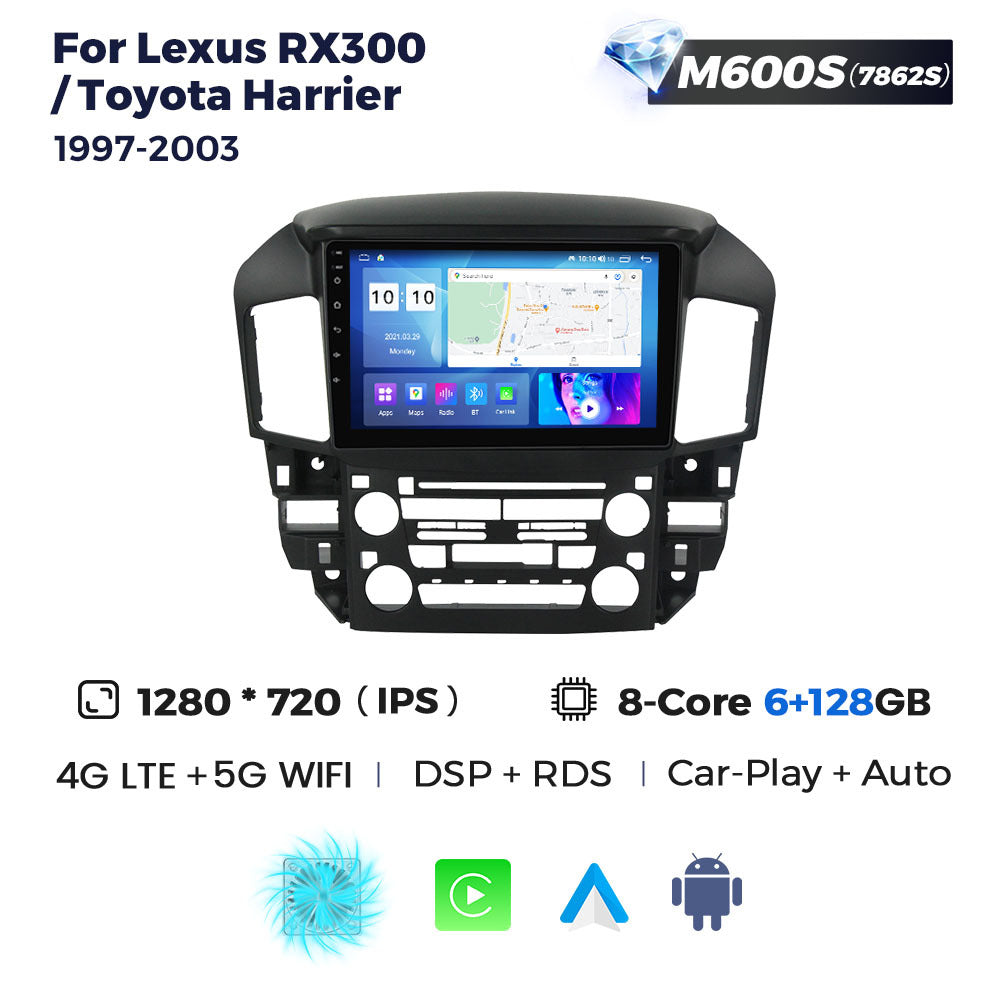 Compatible with Lexus RX300 Toyota Harrier 97-03 Android Large-Screen Central Control Navigation Radio