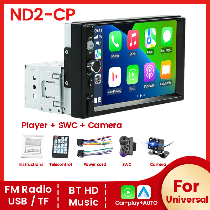 Cross-border dedicated MP3 MP4 MP5 7-inch music multimedia player HD single Bluetooth Carplay