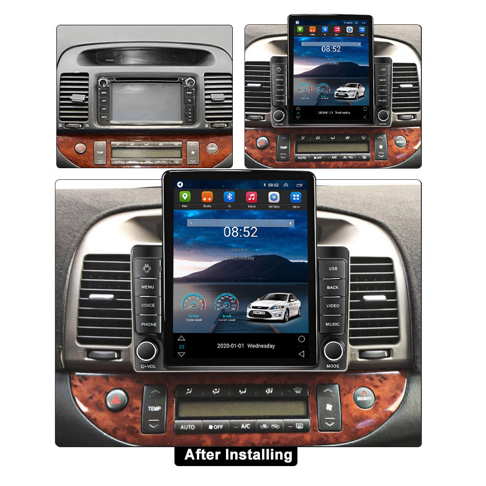 Suitable for toyota camry 2002-2006 nissan camry stone tablet vertical screen car android navigation