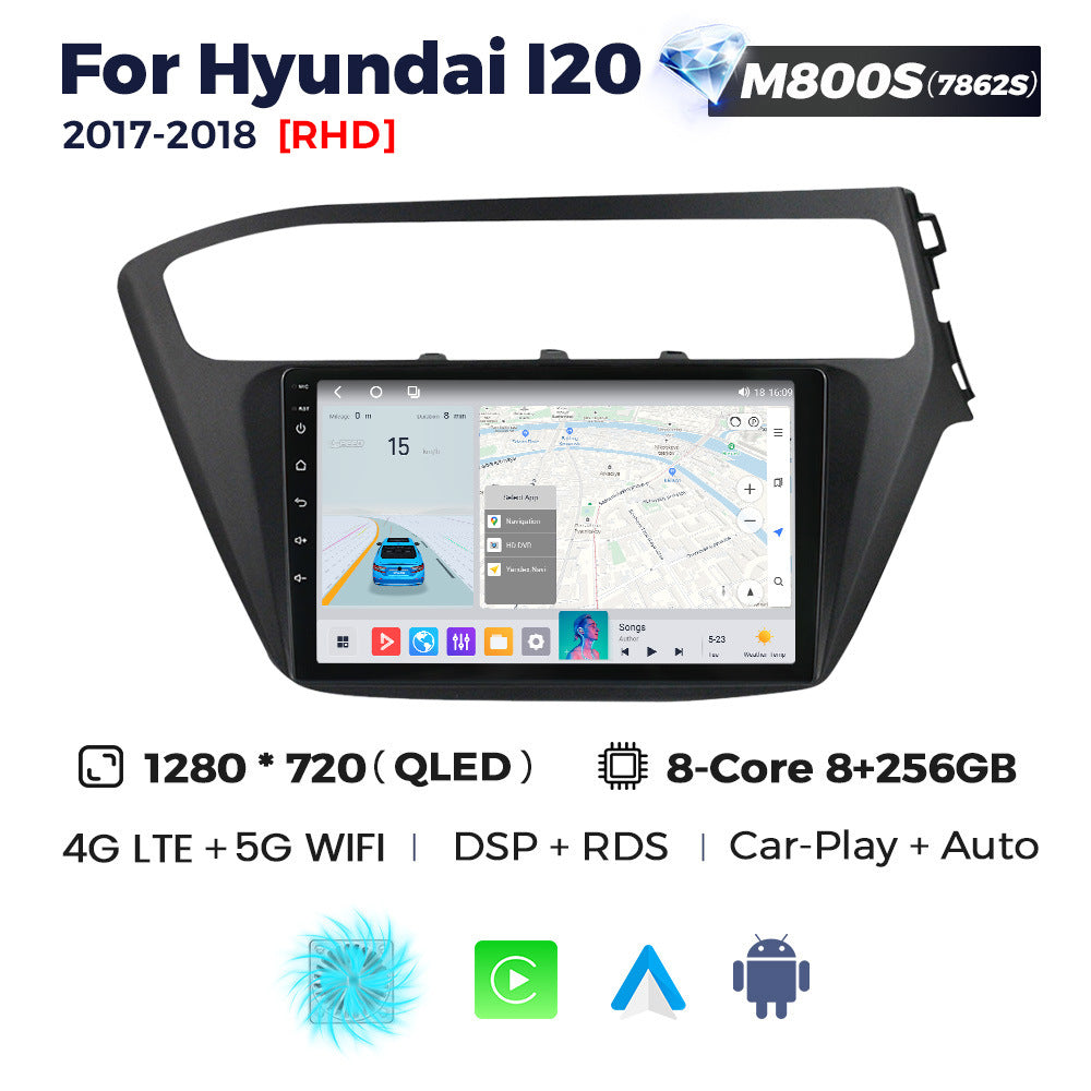 Suitable for hyundai i20 2017-2018, modern i20 retrofit smart android head unit car navigation system