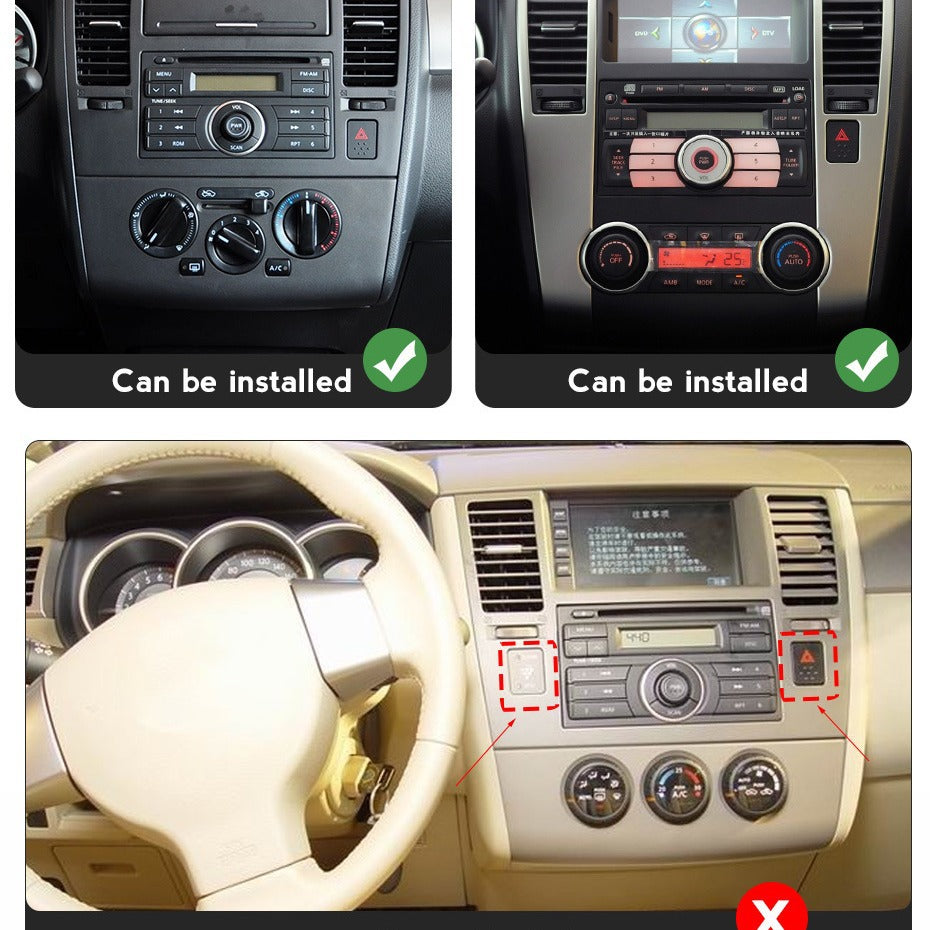 Suitable for nissan tiida 2005-2010 nissan sylphy/tiida car android navigation carplay