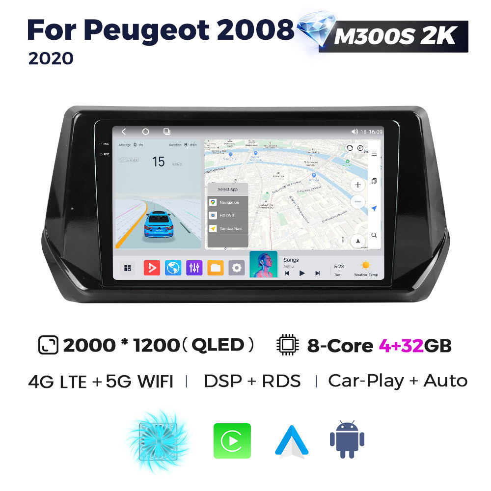 Suitable for peugeot 2008 2020 peugeot 2008 restoration smart android large screen car navigation device