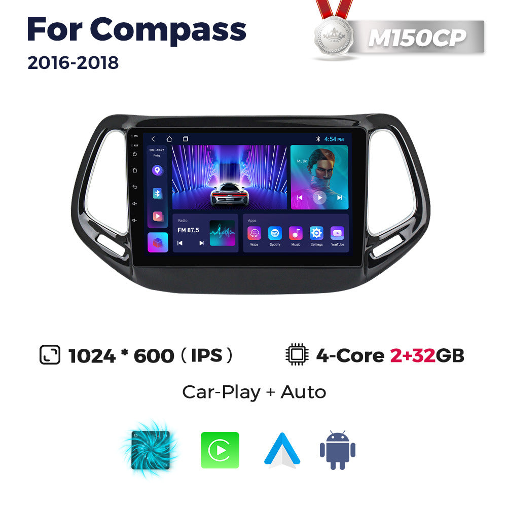 Suitable for 16-18 jeep compass android car navigation wireless carplay