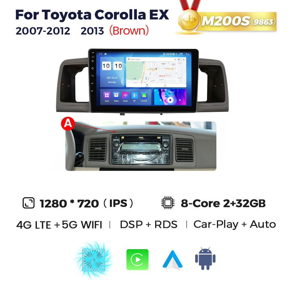 Suitable for toyota corolla ex 2007-2012 toyota corolla car android central control navigator