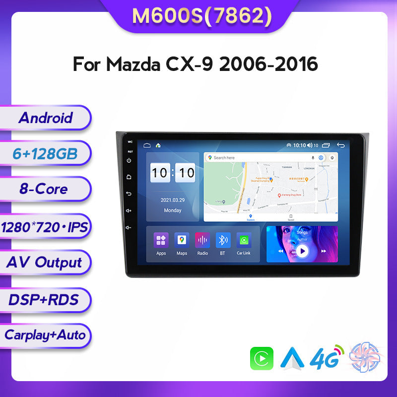 Compatible with the modified Android large screen in-car navigation screen for Mazda CX9 models 06-16, 8+128GB