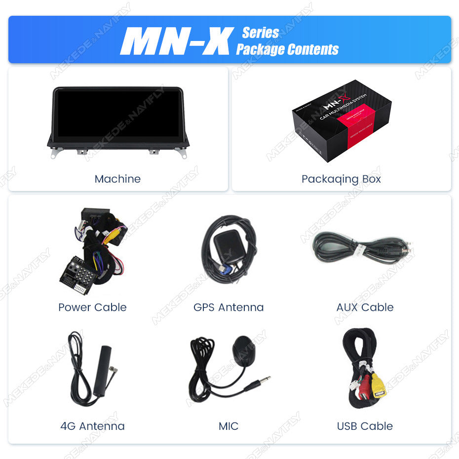 10.25 inch suitable for BMW X5X6 E70 E71 Android central control large screen GPS navigation all-in-one machine Carplay