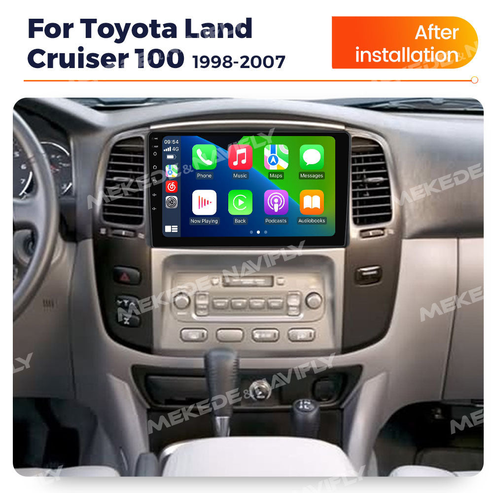 Suitable for Toyota Land Cruiser 100 1998-2007 Android large screen central control navigation Carplay