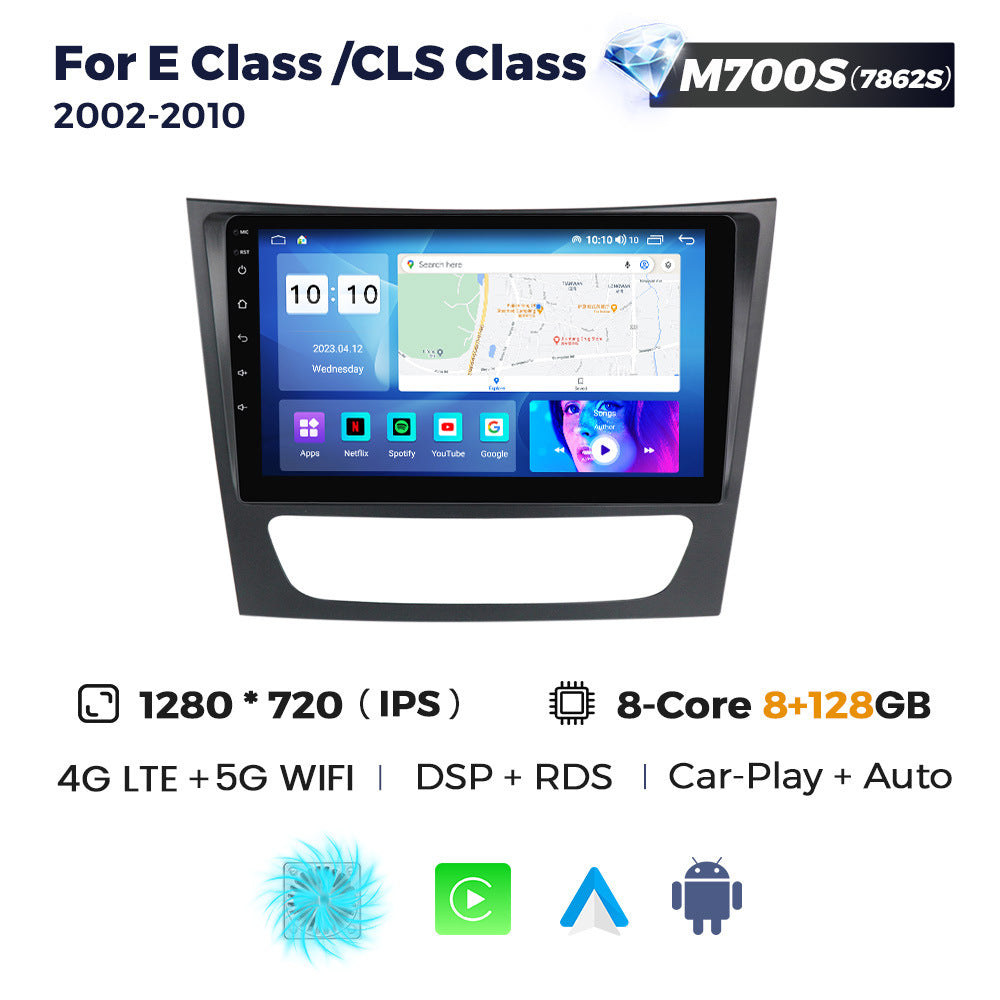 Applicable to Mercedes-Benz E-Class W211 02-10 Android large-screen central control car navigation radio screen 256G