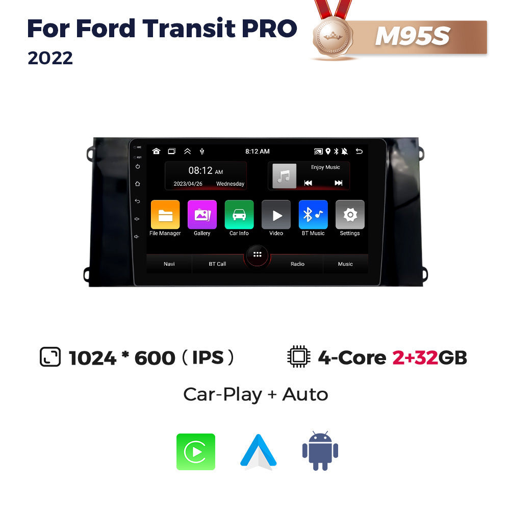 Suitable for ford transit pro 2021 new era transit vehicle central control navigation wireless carplay