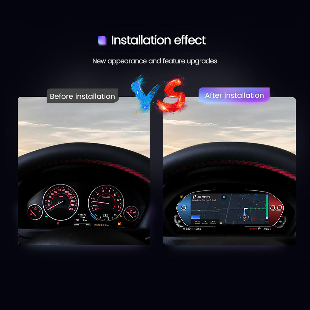 Suitable for BMW 3 Series/4 Series M3 F30/F31/F32/F33 Full LCD Dashboard Wireless Carplay