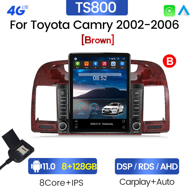 Suitable for toyota camry 2002-2006 nissan camry stone tablet vertical screen car android navigation