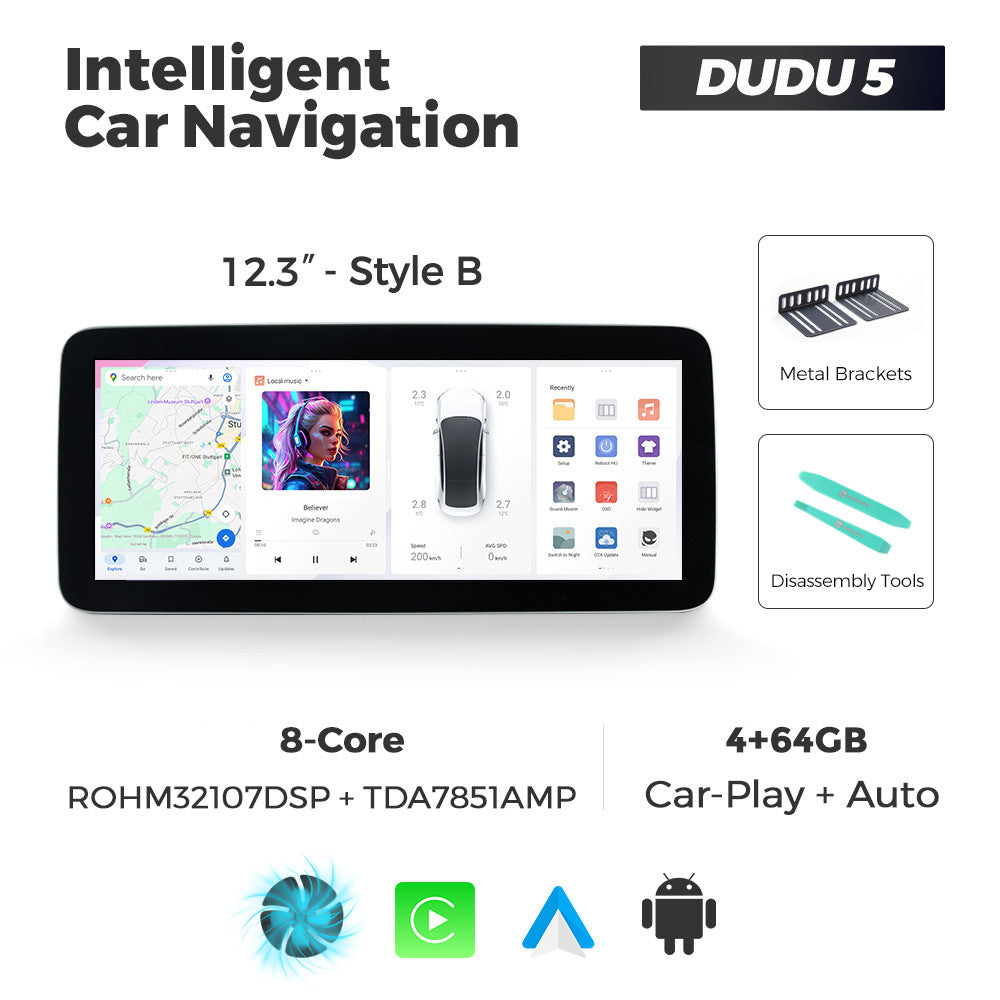 Suitable for 12.3inch duduauto series dudu7 dudu liangshan international edition android intelligent interactive navigation