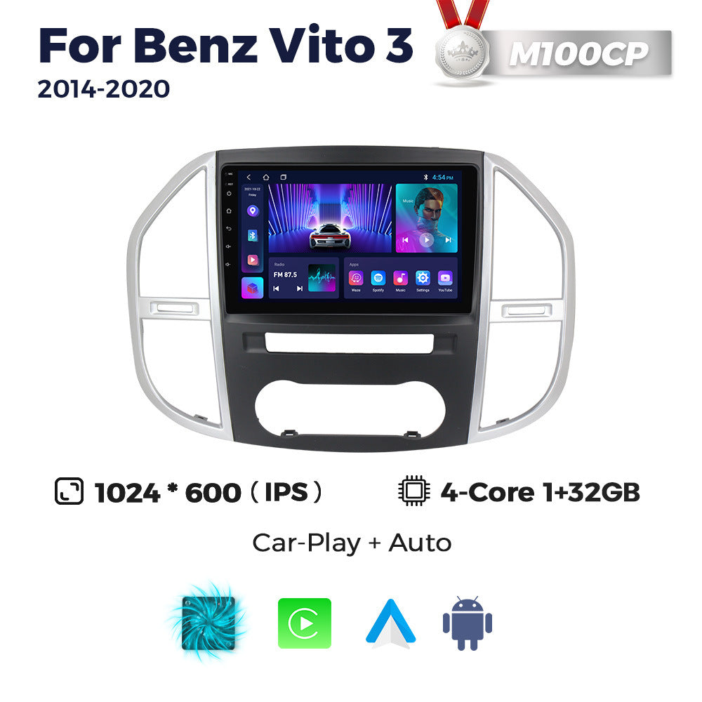 Suitable for 2014-2020 mercedes-benz vito/vito (w447) models: large-screen android navigation system with smart wireless carplay