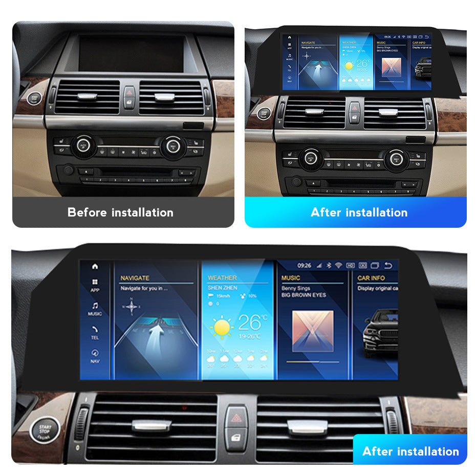 Suitable for bmw x5 e70 x6 e71 qualcomm 12.3inch blade screen car central control navigation carplay