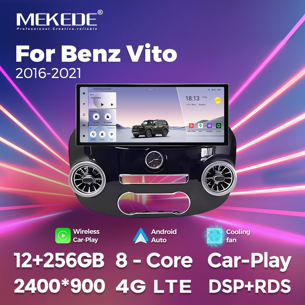 Suitable for benz vito 2016-2021 mercedes-benz vito upgrade restoration 12.3inch android vertical screen navigation