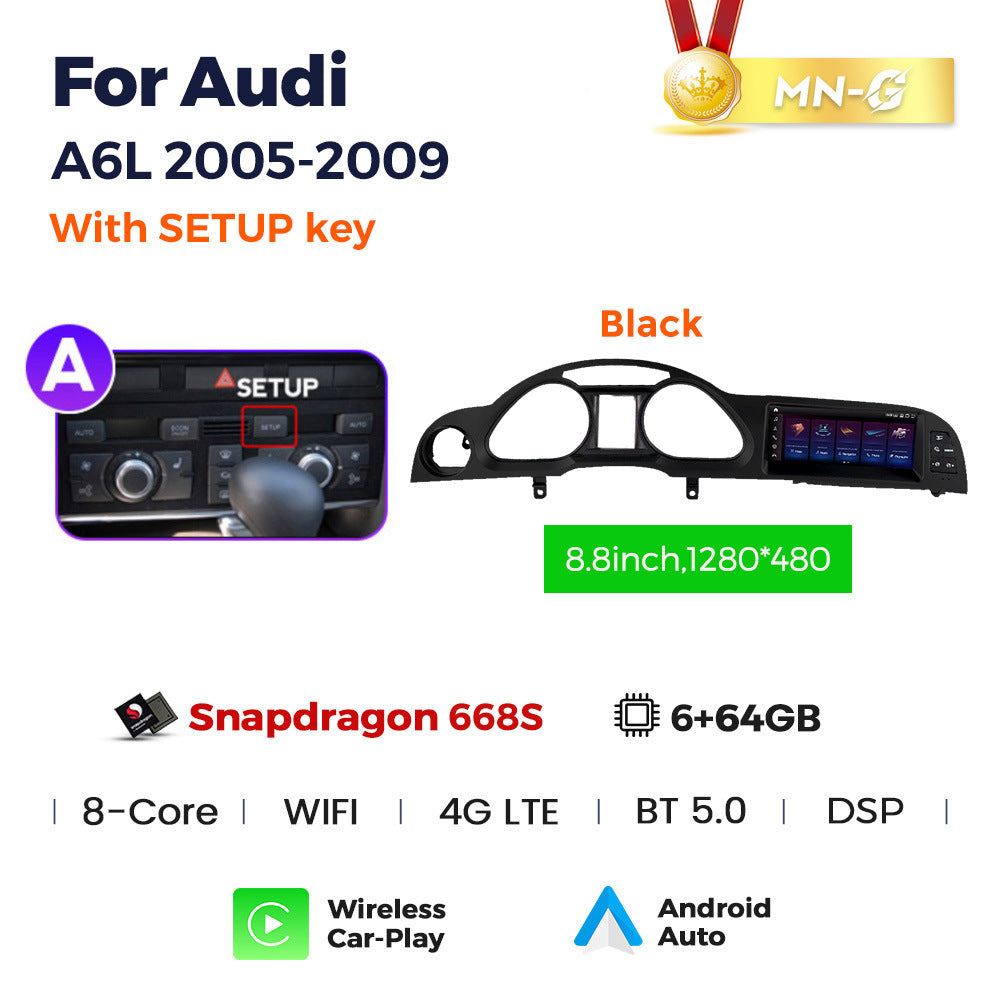 Suitable for for audi a6l 2005- 2011audi a6l qualcomm large screen restoration android navigator