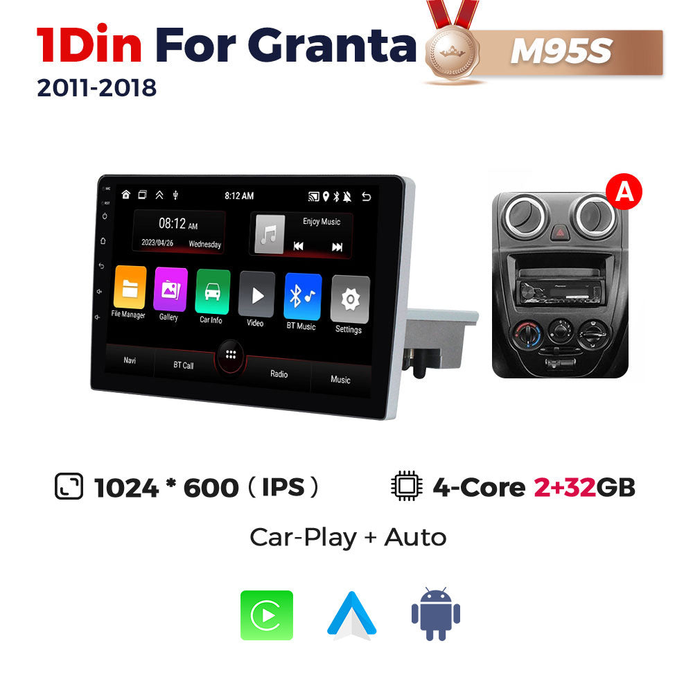 Suitable for single-spindle lada granta car android central control navigation system smart multimedia