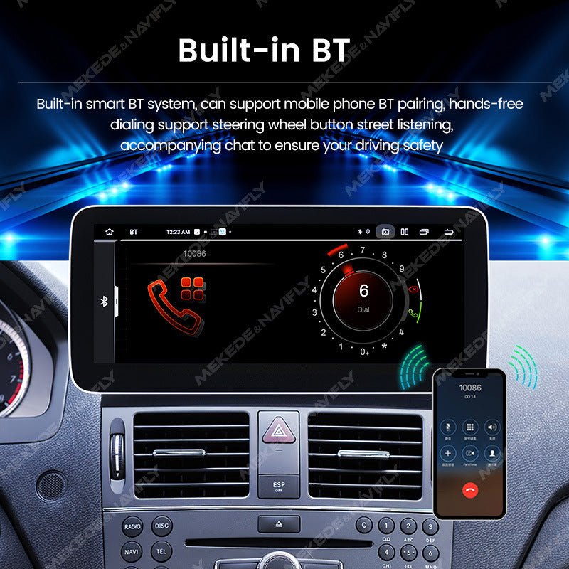 Suitable for Mercedes-Benz C-Class W204 2008-2010 Android large screen central control navigation car radio Carplay