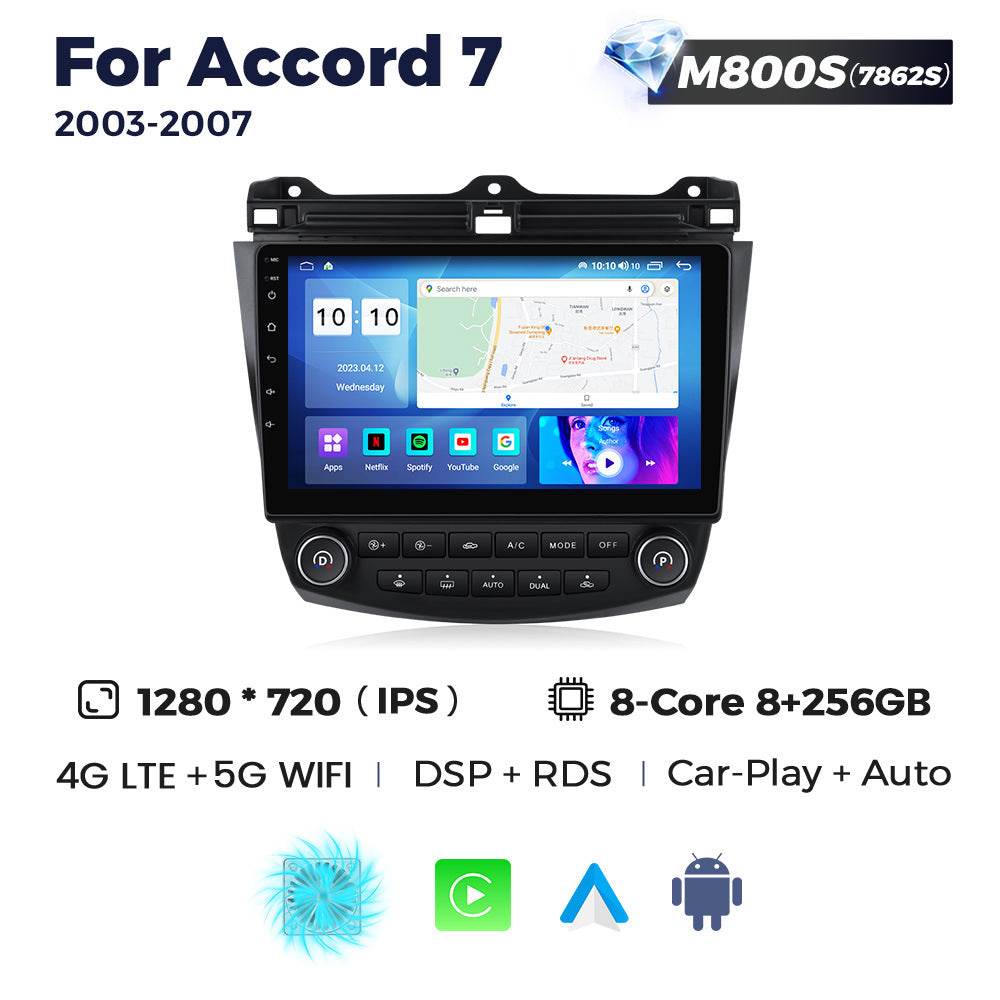 Suitable for 03-07 honda seventh generation accord accord7 android large screen car navigation wireless carplay
