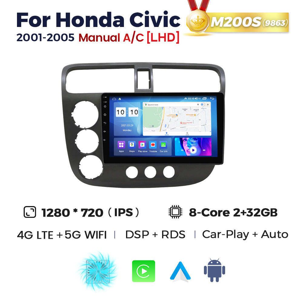 Suitable for honda civic 2000-2006 honda civic android car central control navigator bt5.0