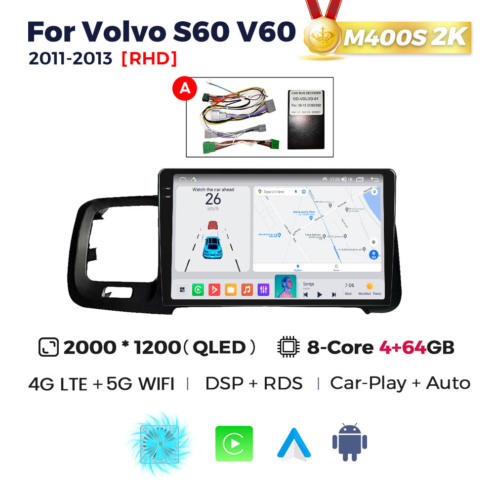 Suitable for rhd volvo s60 v60 2011-2020 right-hand drive volvo s60 android car navigation