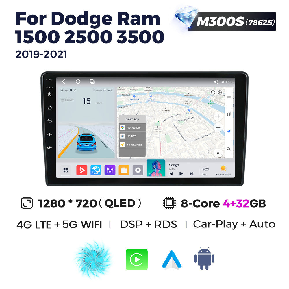 Suitable for dodge ram 1500 2500 3500 2019-2021 manual ac ram android navigation