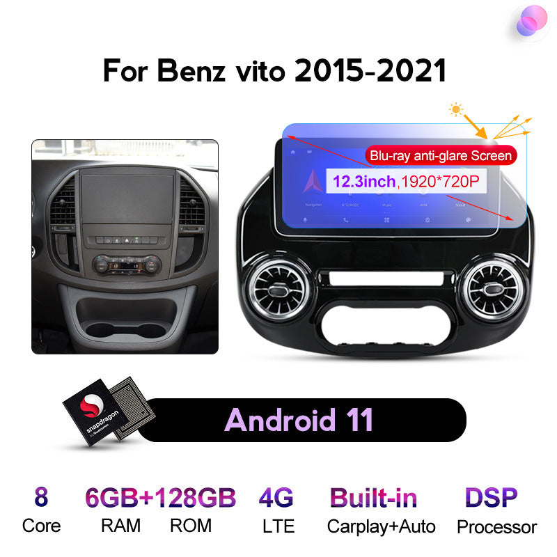 Suitable for benz mercedes vito w447 2014-2022 12.3inch restoration android navigator