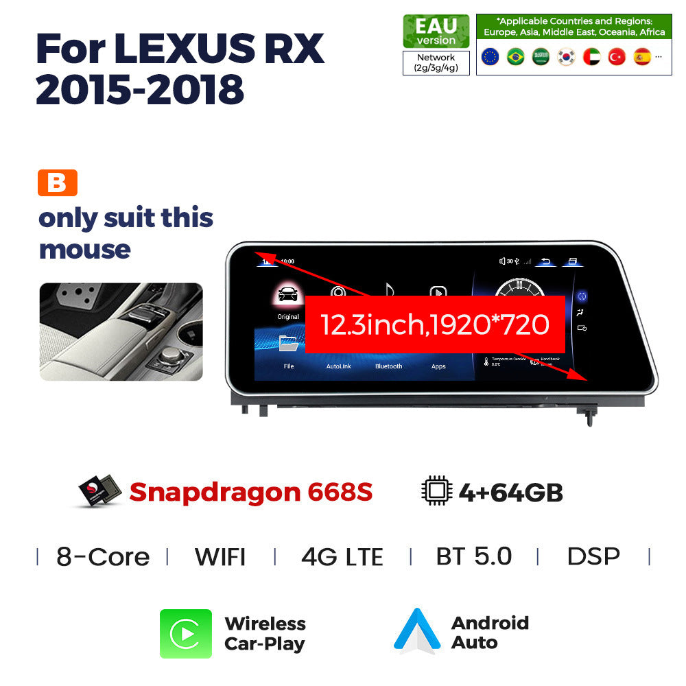 Suitable for lexus rx 2015-2018 lexus rx new arrival original car upgraded large screen android navigator
