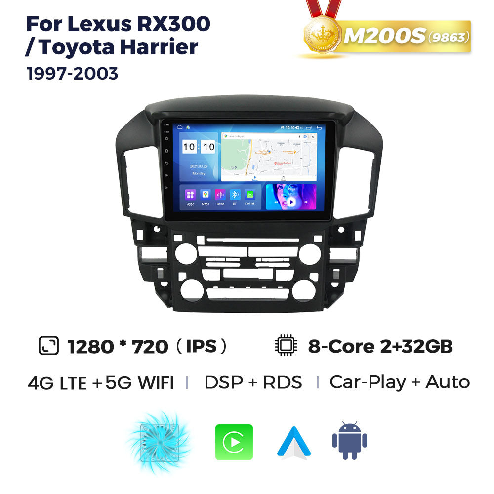 Compatible with Lexus RX300 Toyota Harrier 97-03 Android Large-Screen Central Control Navigation Radio