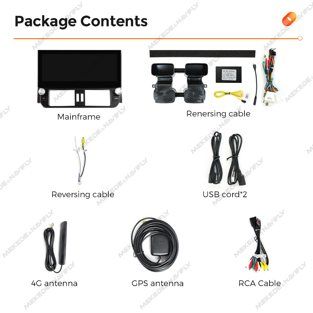 Applicable to Toyota Overbearing Prado 2010-2013 horizontal screen Android large screen central control navigation Bluetooth Carplay